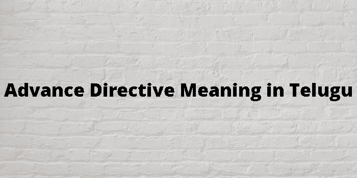 advance directive