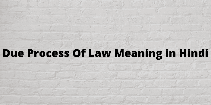 due process of%20law