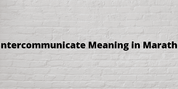 intercommunicate