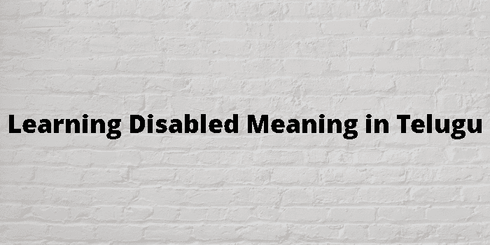 learning disabled