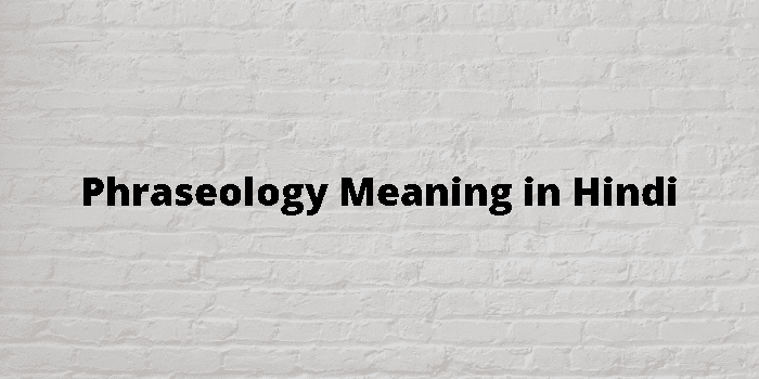 phraseology