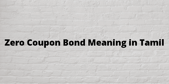 zero coupon bond
